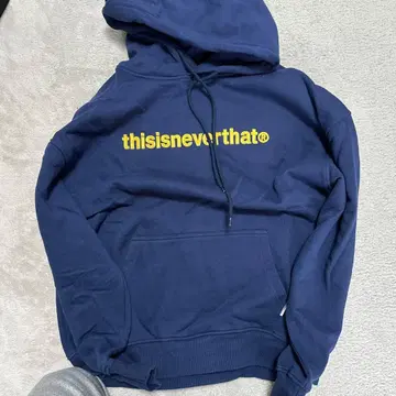thisisneverthat 네이비 후드 부착 후드티 M
