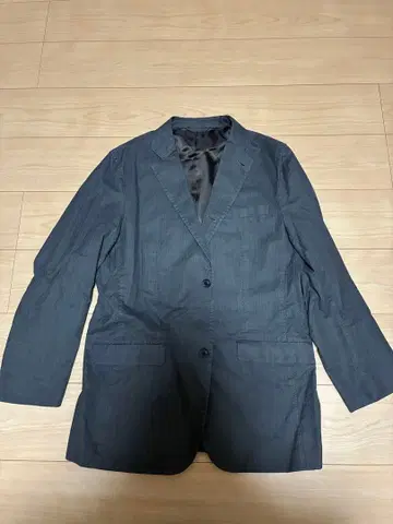 새상품급 allegri 다크 그레이 스트라이프 테일러드 자켓 50 X L