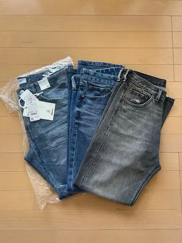 back number 스트레이트 데님 3점