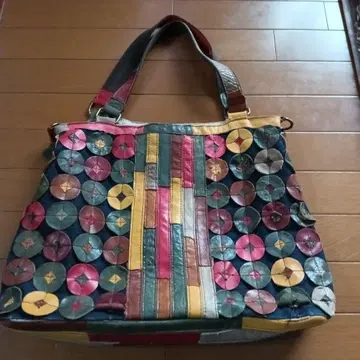 컬러풀 패치워크 토트백