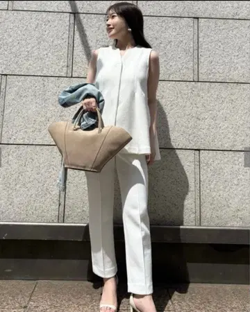 anuans 슬리브리스 팬츠 셋업 M