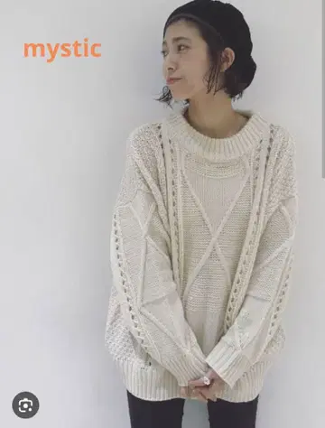 mystic 케이블 니트