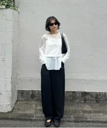 아메리 빈티지 HALTER NECK LONG SLEEVE SET TOP