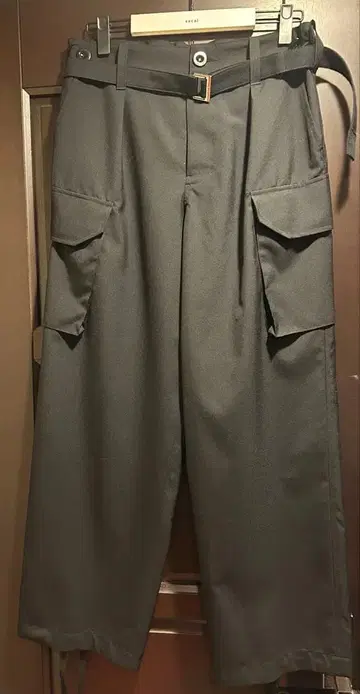 Sacai 25AW 울 폴리에스테르 카고 팬츠