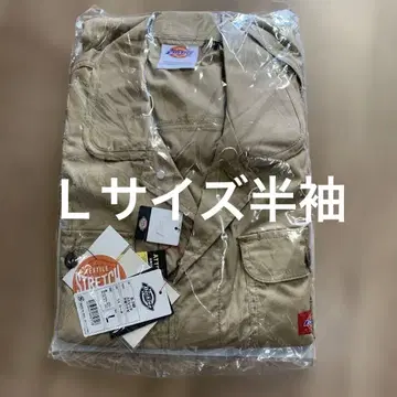 Dickies D-749 스트레치 반팔 츠나기 L 사이즈 카키