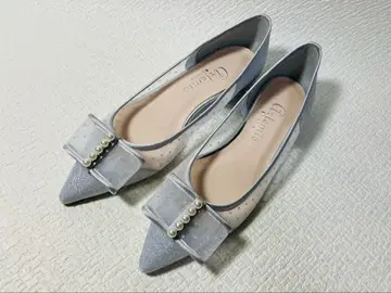 MH95 새상품 artemis by DIANA 펄 리본 플랫 22.5