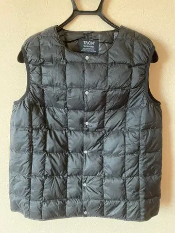 TAION 블랙 다운 베스트 L 사이즈