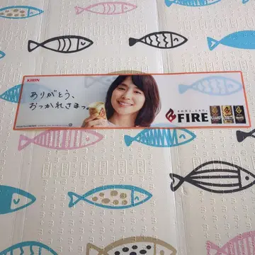 레어 KIRIN FIRE 이시다 유리코 라미네이티드 포스터