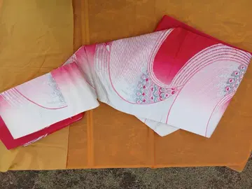 나고야 오비 핑크와 화이트의 그라데이션