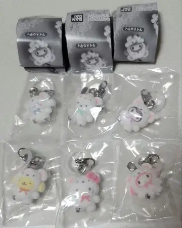 메지루시 액세서리 산리오 캐릭터즈 포근포근 스노우 컴플리트 세트