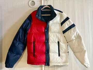 TOMMY HILFIGER 다운 자켓 레드/네이비/화이트