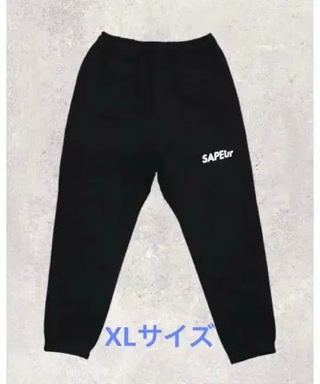 SAPEur 사풀 로고 스웨트 팬츠 블랙 XL 사이즈
