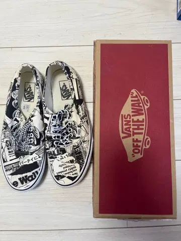 VANS 그래픽 프린트 스니커즈 새상품급 28cm 파티