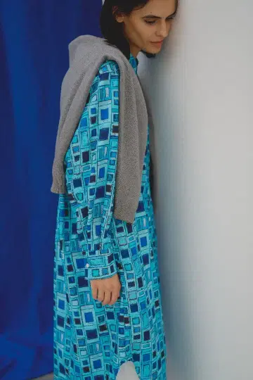 신상 ERALBONY 셔츠 원피스 [ 파란 창 ]