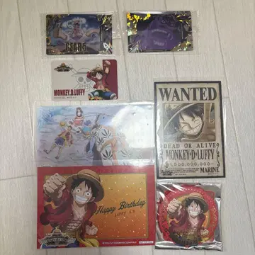 원피스 벌스데이 주얼리 캔뱃지 브로마이드 루피