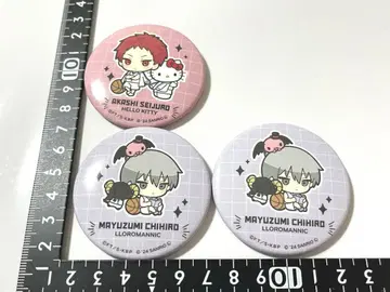 쿠로코의 농구 산리오 SD 캔뱃지 아카시 세이쥬로 마유즈미 치히로 세트