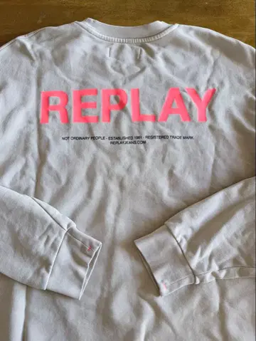 리플레이 팩 프린트 맨투맨