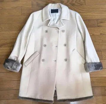 페이튼 플레이스 캐시미어 혼방 울 더블 브레스트 코트