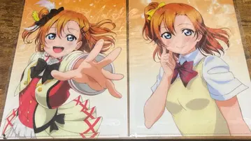 코사카 호노카 A4 클리어 파일 2장 세트