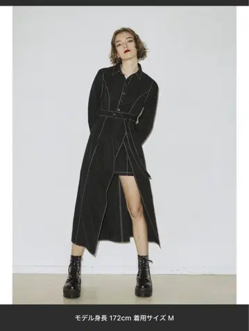 jouetie 컬러 스티치 랩 원피스