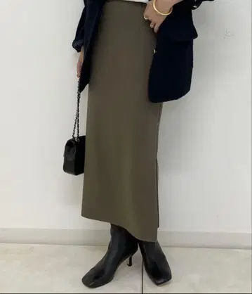 LOUNGEDRESS 분또 ZIP 타이트 스커트