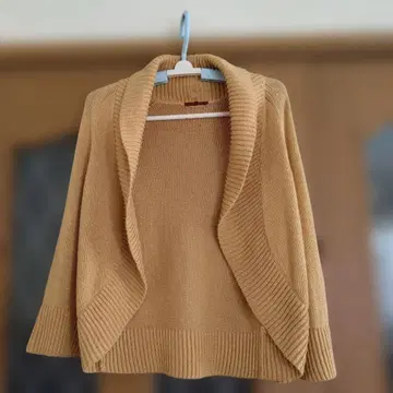 AMACA 아마카 7부 소매 가디건 머스타드 38