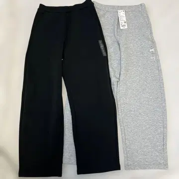 택 포함 새상품 UNIQLO 드라이 맨투맨 커브 팬츠 2세트 160