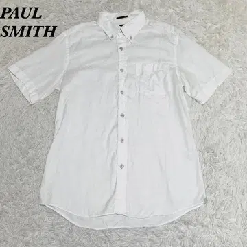 PAUL SMITH 꽃무늬 올 패턴 BD 셔츠 L 화이트