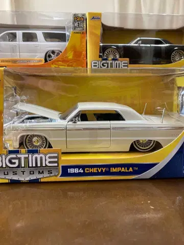 jada 1964 쉐비 임팔라 화이트 월 타이어 1/24