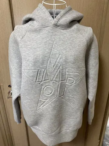 MIRROR9 그레이 후드 부착 후드티