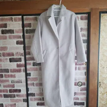 라이트 그레이 롱 코트