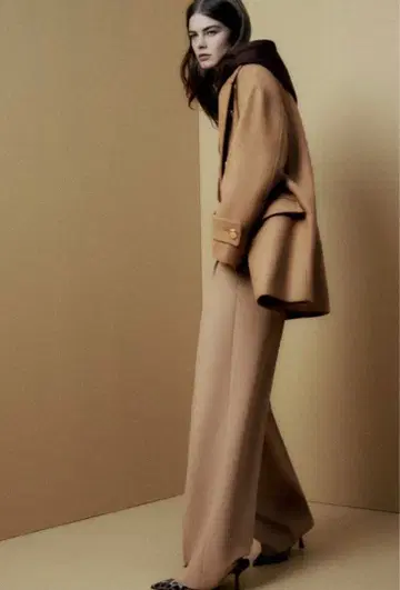 ZARA 자라 카멜 코트 미사용 새상품