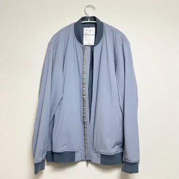 SHIPS 블루종 자켓 블루 그레이 MA-1 L 사이즈 얇은 소재 겉옷