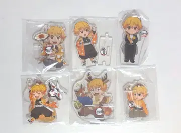 귀멸의 칼날 ufotable 아크릴 스탠드 아크릴 키링 젠이츠 세트