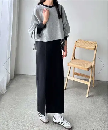 GeeRA 배색 쭈리 셋업 원피스