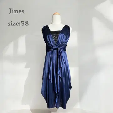 Jines 브라이덜 드레스 2차 파티 드레스 새상품급 파랑 광택감