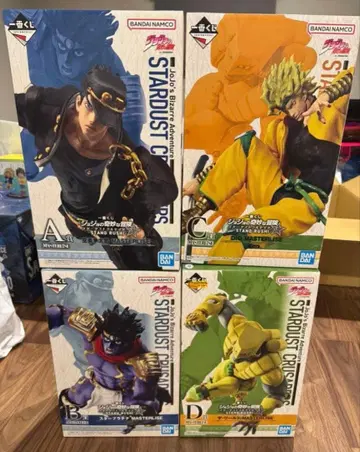 제일복권 죠죠 STAND RUSH! ABCD상 피규어 4종 세트