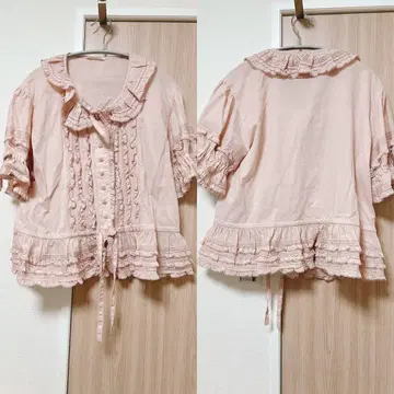 핑크하우스 새상품급 블라우스 핑크 컬러 시착만 한 상품