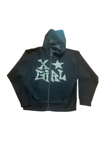 X-GIRL 블랙 후드티 원사이즈