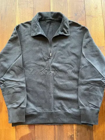 UNITEDARROWS GRL 하프 지퍼 맨투맨 다크 그레이 L