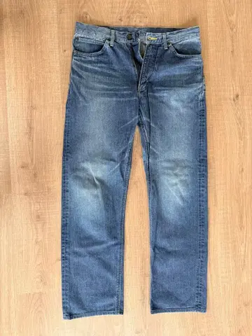 새상품급 Lee 스트레이트 데님 팬츠 블루 남성용