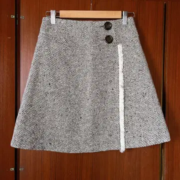 택 포함 새상품 Grand Table 사다리꼴 스커트 브라운