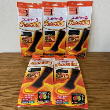 코코피타 플러스 따뜻한 실감 블랙 하이삭스 5세트입니다