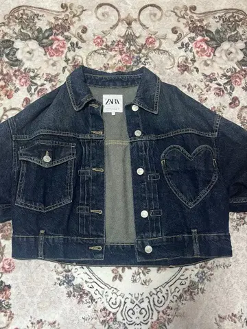 ZARA 다크 데님 크롭 자켓 24