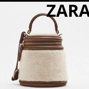 ZARA 인조 모피 핸드백