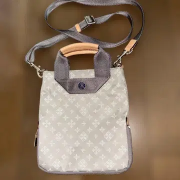 러셋 그레이 나일론 숄더백 미니백 사선 가케