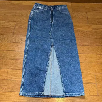 캘빈 클라인 데님 타이트 스커트