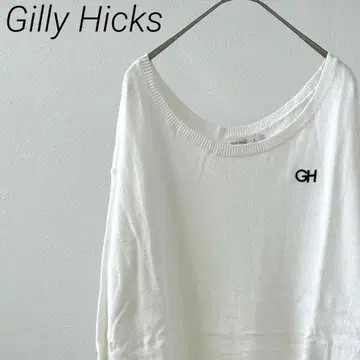 Gilly Hicks 니트 스웨터 크루넥 사이드 슬릿 루즈핏