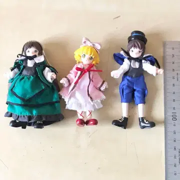 3체 로젠 메이든 미니 인형 시리즈 수이세이세키 히나이치고 소세이세키