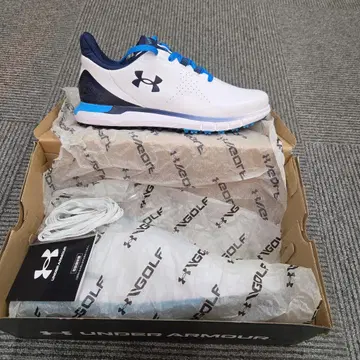 [새상품] Under Armour 골프화 화이트/블루 28cm